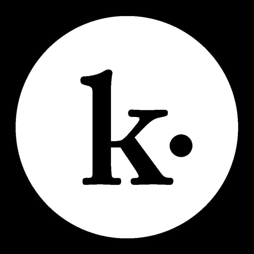 Kismet Press logo on black background.